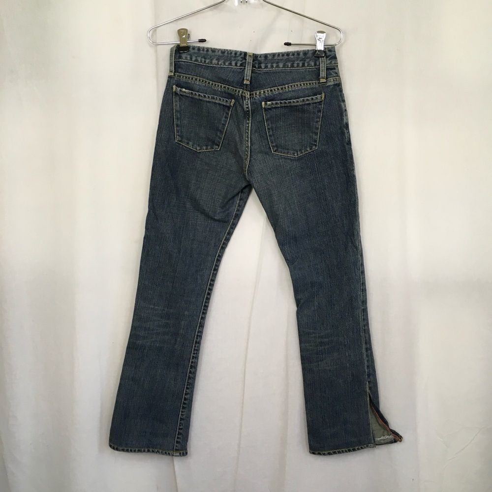 Paper Denim & Cloth Women's Bottom Slit Straight Mid Rise Jeans 25 - Picture 4 of 12